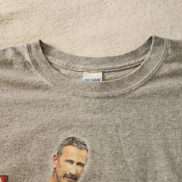 Gildan Aaron Tippin Gray Tshirt With Front And Back Graphics Size Large - Picture 3 of 5